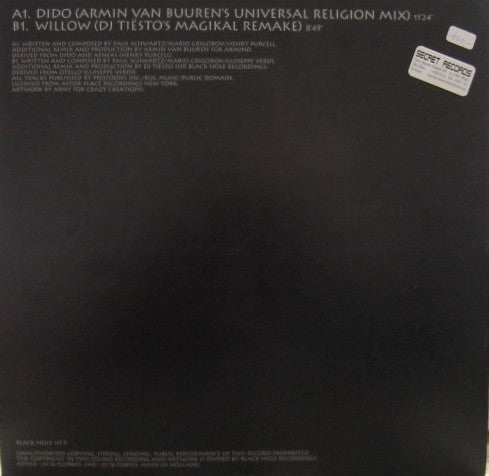 Aria (2) : Dido / Willow (12")