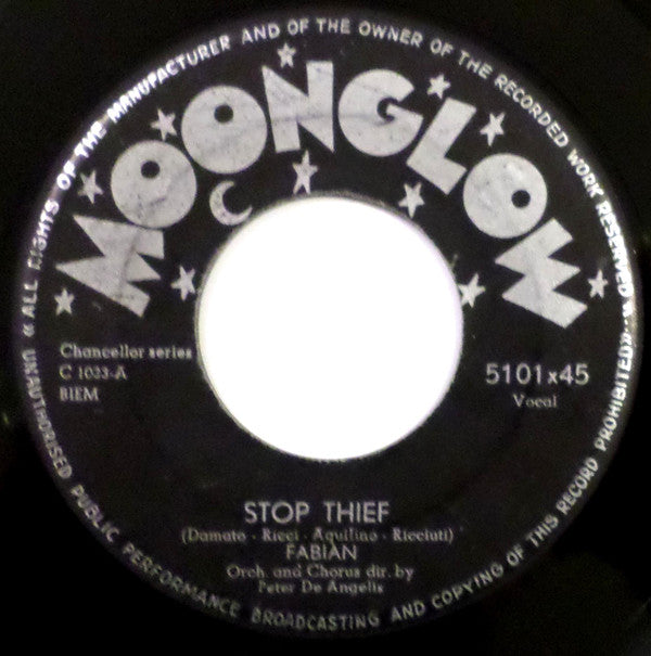 Fabian (6) : Stop Thief! / Turn Me Loose (7", Single)