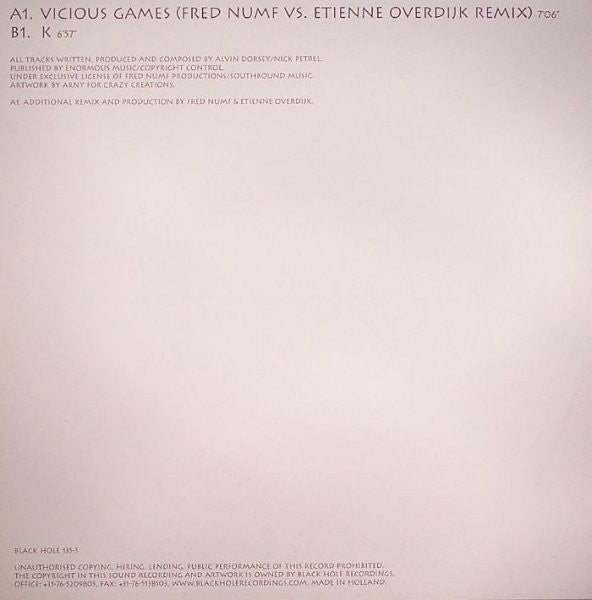 Alvin Dorsey & Nick Petrel : Vicious Games / K (12")