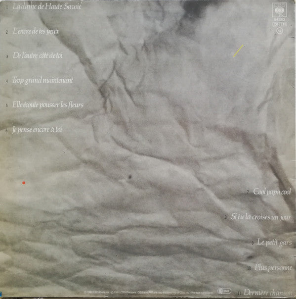 Francis Cabrel : Fragile (LP, Album)