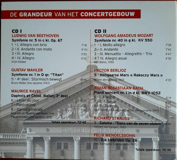 Concertgebouworkest : De Grandeur van Het Concertgebouworkest (2xCD, Mono)