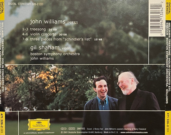 John Williams (4), Gil Shaham, Boston Symphony Orchestra : Treesong (CD, Album)