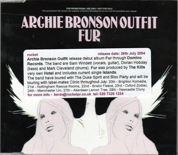 Archie Bronson Outfit : Fur (CD, Album, Promo)