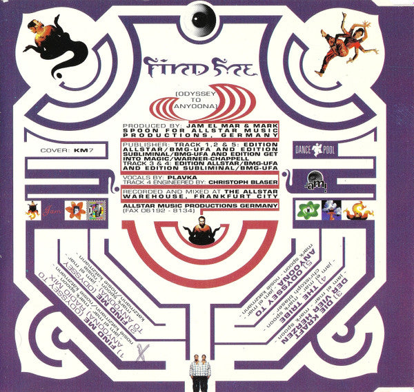 Jam & Spoon Featuring Plavka : Find Me (Odyssey To Anyoona) (CD, Maxi)