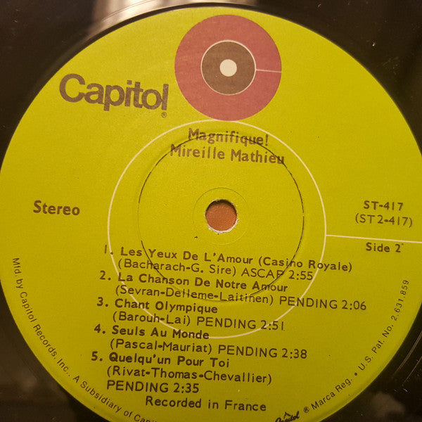 Mireille Mathieu : Magnifique! (LP, Album)