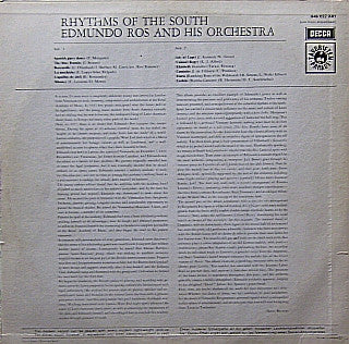 Edmundo Ros & His Orchestra : Rhythms Of The South (LP)