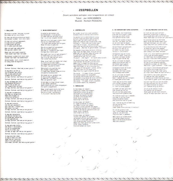 Norbert Rosseau : Norbert Rosseau 1907-1975: Zeepbellen • Ouverture Per Una Commedia Di Goldoni • Sicilienne (LP, Album)
