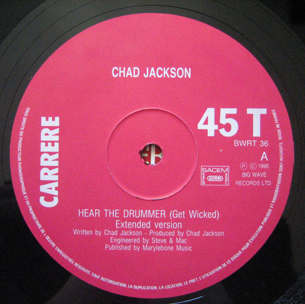 Chad Jackson : Hear The Drummer (Get Wicked) (12")