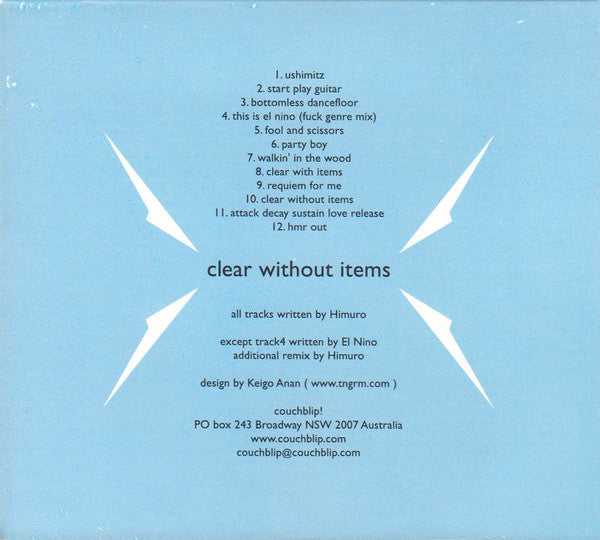 Himuro : Clear Without Items (CD, Album)