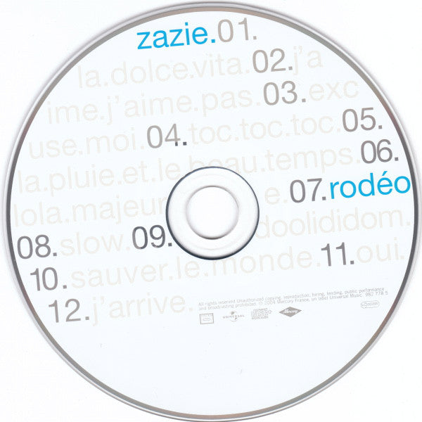 Zazie : Rodéo (CD, Album)