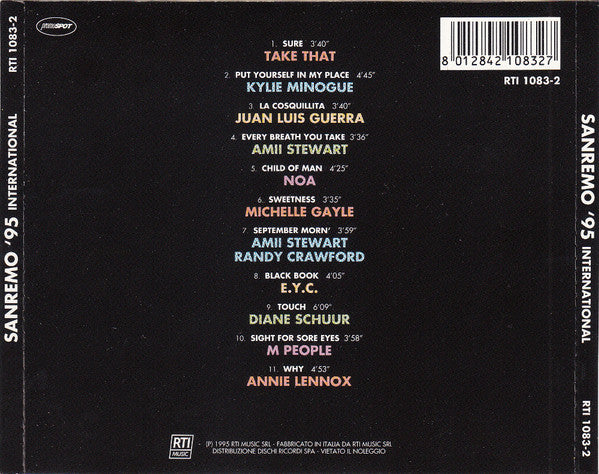 Various : Il Meglio Di Sanremo '95 International (CD, Comp)