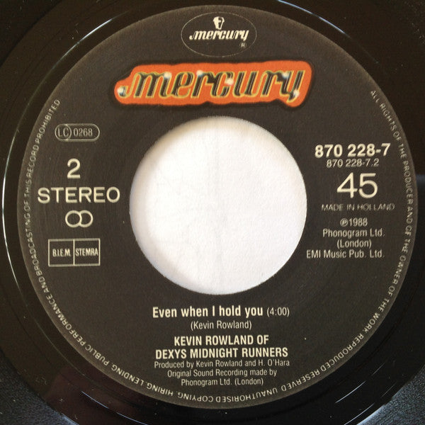 Kevin Rowland : Walk Away (7", Single)