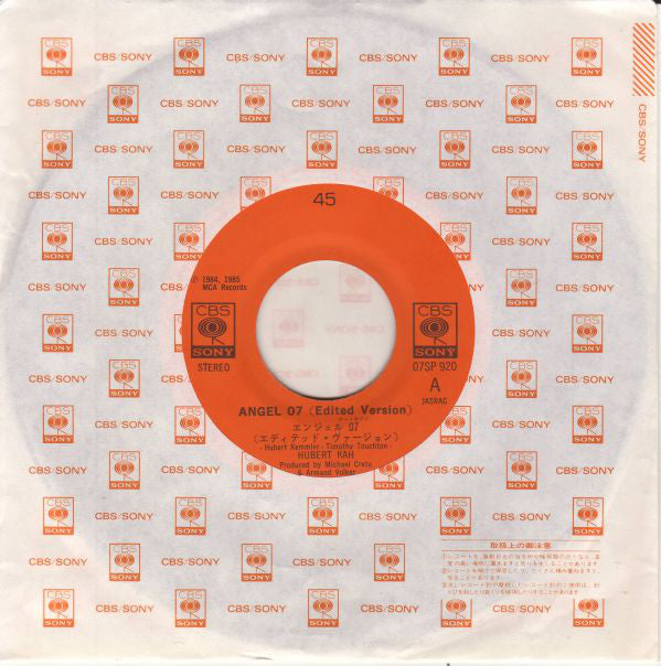 Hubert Kah : Angel 07 (7", Single)