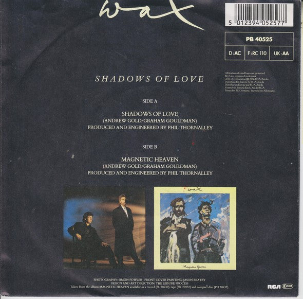Wax (6) : Shadows Of Love (7", Single)