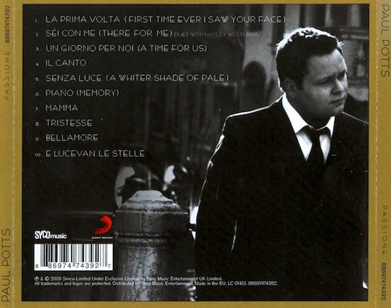 Paul Potts (2) : Passione (CD, Album)