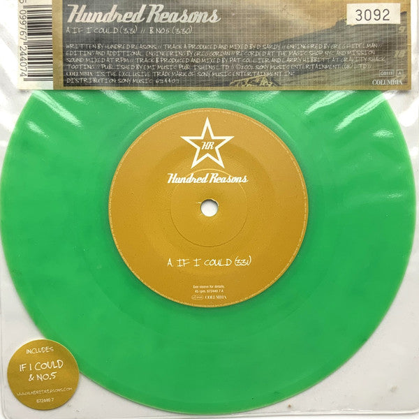 Hundred Reasons : If I Could (7", Num, Gre)