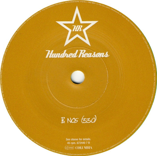 Hundred Reasons : If I Could (7", Num, Gre)