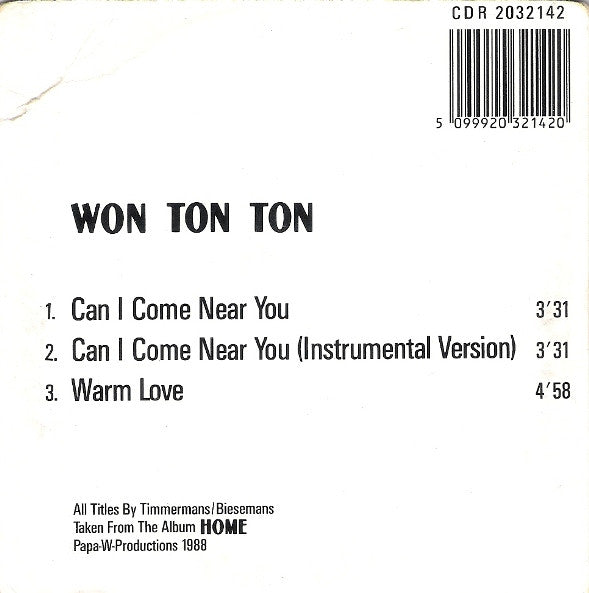Won Ton Ton : Can I Come Near You (CD, Maxi, Car)