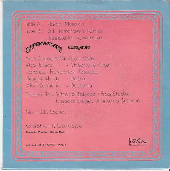 The Effervescent Elephants : Radio Muezzin (7", EP)