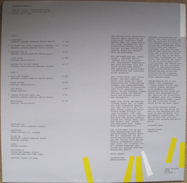 Captured Moments : Captured Moments (LP)