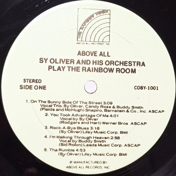 Sy Oliver And His Orchestra : Above All - Sy Oliver And His Orchestra Play The Famous Rainbow Room (LP, Album)