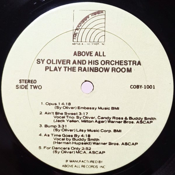 Sy Oliver And His Orchestra : Above All - Sy Oliver And His Orchestra Play The Famous Rainbow Room (LP, Album)