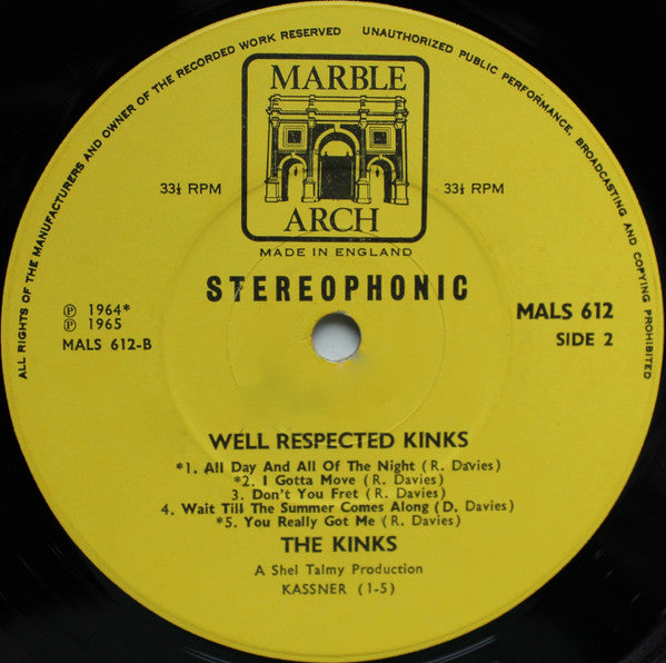 The Kinks : Well Respected Kinks (LP, Comp)