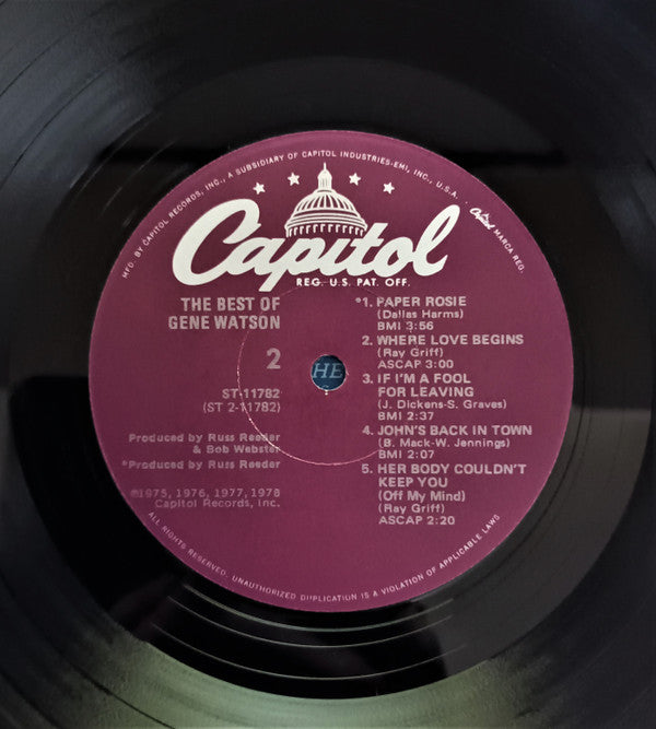 Gene Watson : The Best Of Gene Watson (LP, Comp)