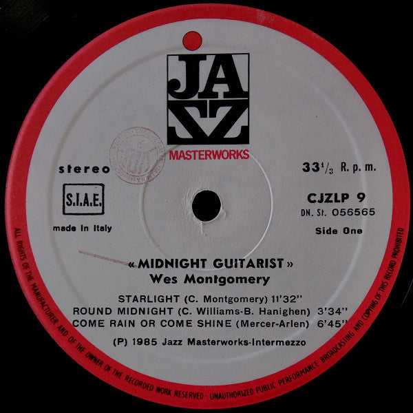 Wes Montgomery : Midnight Guitarist (LP, Comp)