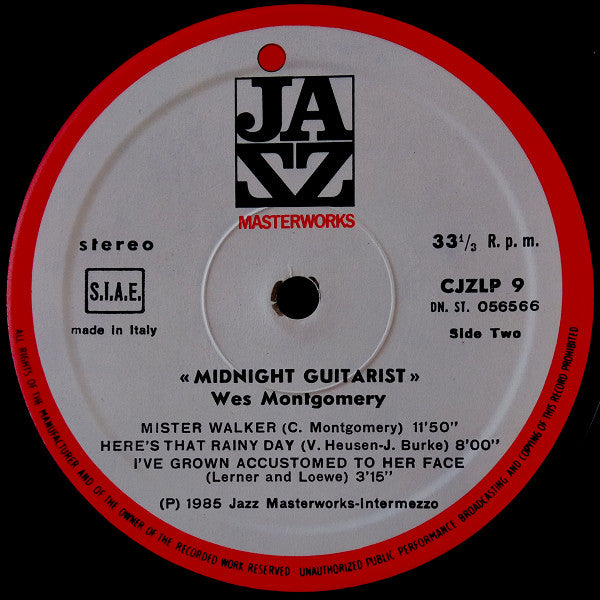 Wes Montgomery : Midnight Guitarist (LP, Comp)