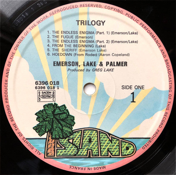 Emerson, Lake & Palmer : Trilogy (LP, Album, Gat)