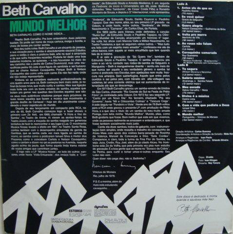 Beth Carvalho : Mundo Melhor (LP, Album)