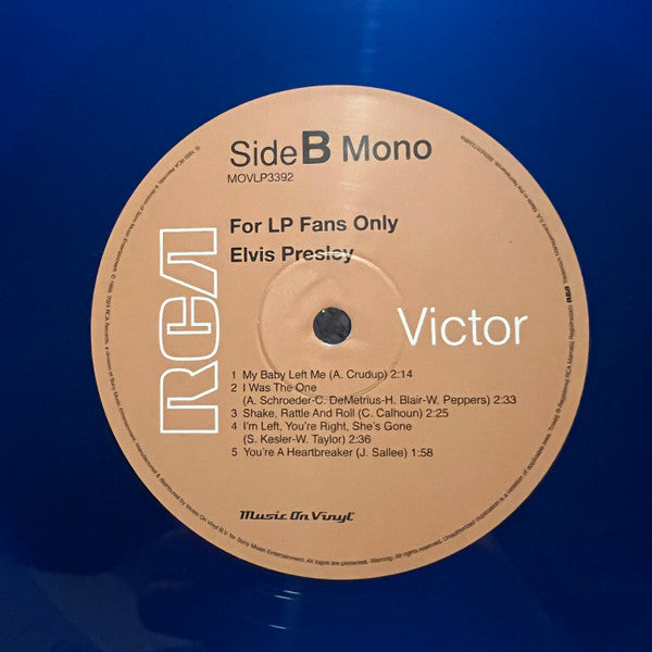 Elvis Presley : For LP Fans Only (LP, Comp, Ltd, Num, RE, 180)