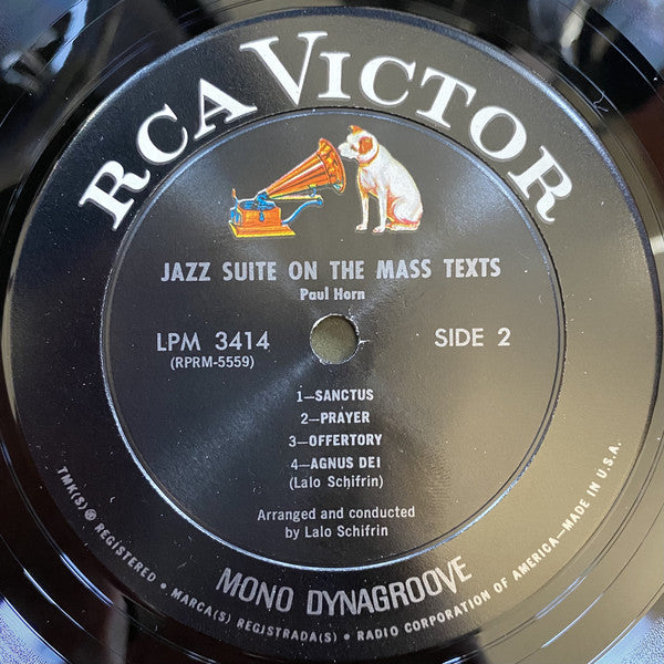 Paul Horn : Jazz Suite On The Mass Texts (LP, Album, Mono, Ind)