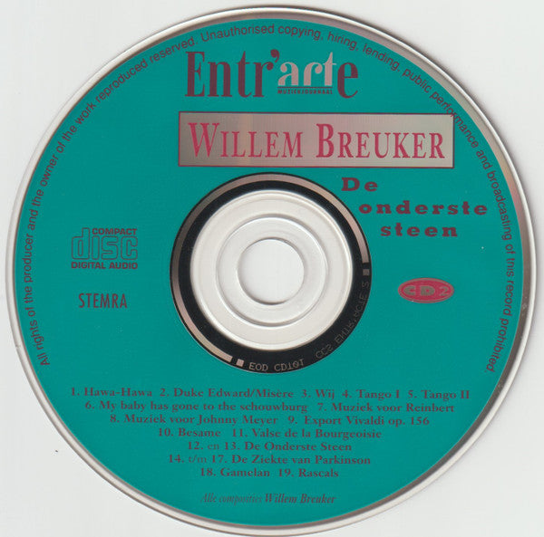 Willem Breuker : De Onderste Steen (CD)
