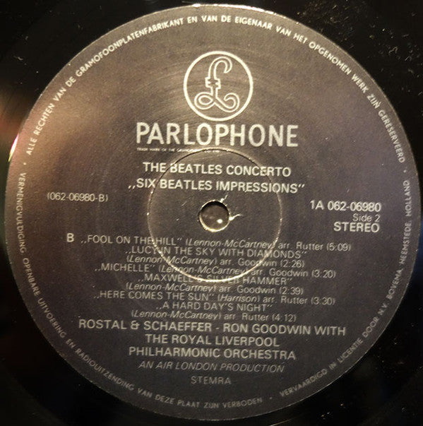 The Royal Liverpool Philharmonic Orchestra* And Rostal & Schaefer And Ron Goodwin : The Beatles Concerto (LP, Album)