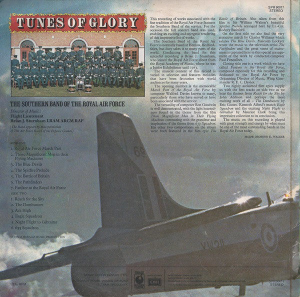 The Southern Band Of The Royal Air Force : Tunes Of Glory (LP)