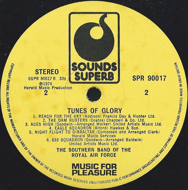 The Southern Band Of The Royal Air Force : Tunes Of Glory (LP)