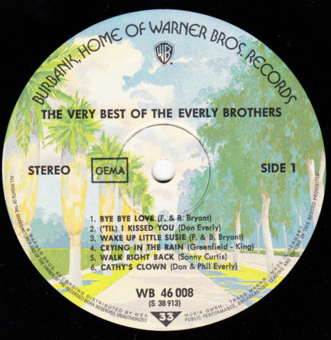 Everly Brothers : The Very Best Of The Everly Brothers (LP, Album, RE)