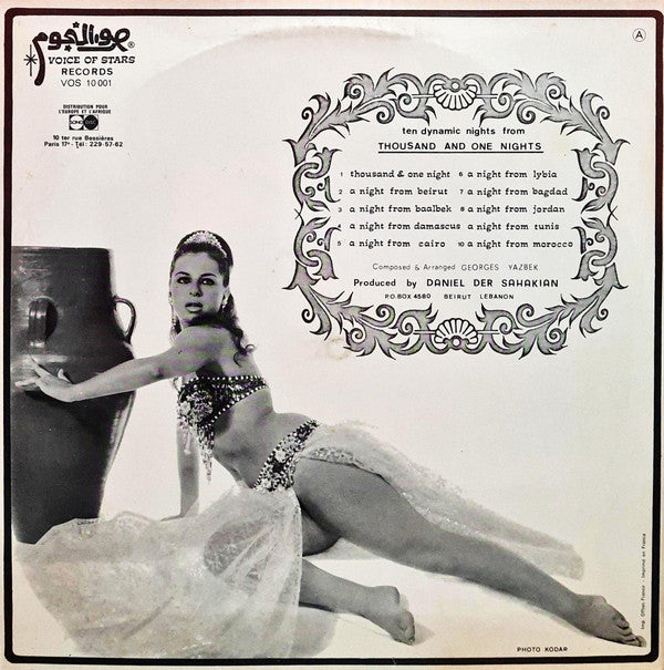Georges Yazbek And His Orchestra : Ten Dynamic Nights From Thousand & One Nights (LP, Album)