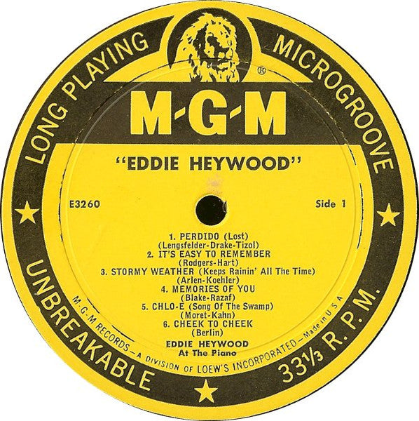 Eddie Heywood : Eddie Heywood (LP, RE)