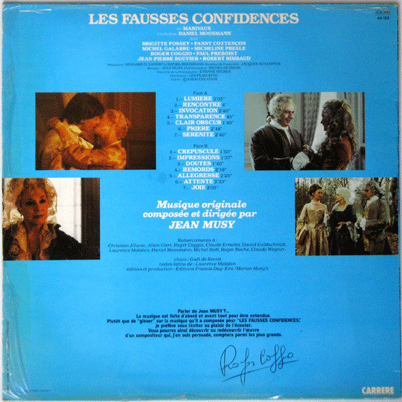 Jean Musy : Musique Originale Du Film "Les Fausses Confidences" (LP)