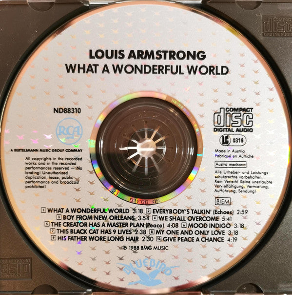 Louis Armstrong : What A Wonderful World (CD, Album, RE, RM)