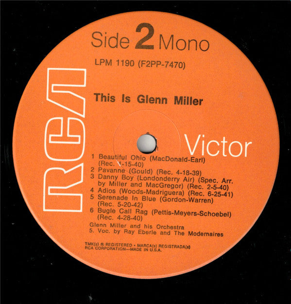Glenn Miller And His Orchestra : This Is Glenn Miller (LP, Comp, RE)