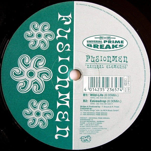 The Fusionmen : Natural Elements (12")