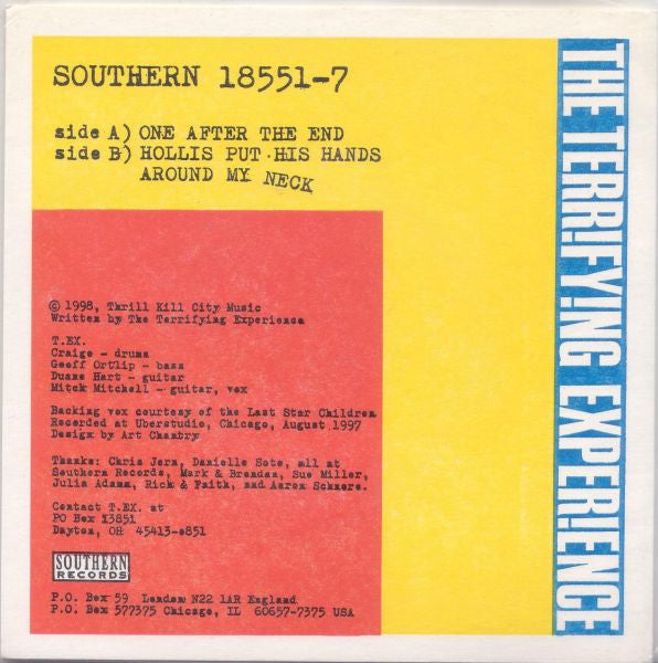 The Terrifying Experience* : One After The End (7", Single)