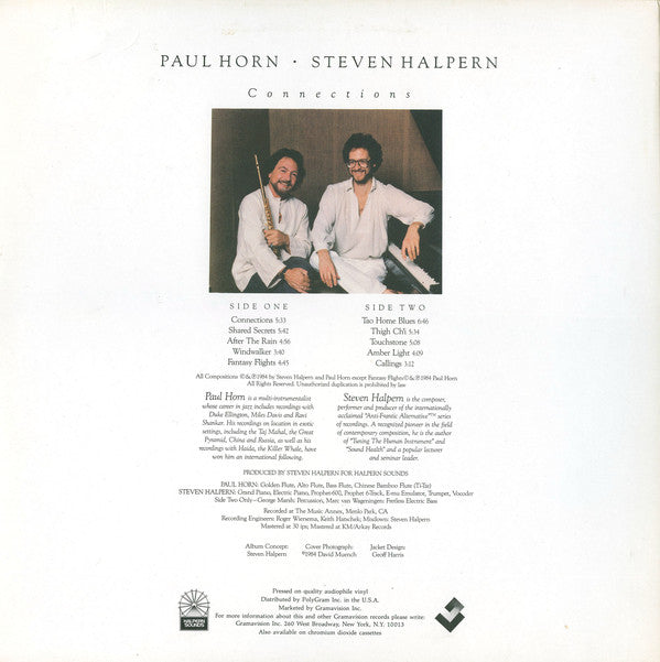 Paul Horn / Steven Halpern : Connections (LP, Album)