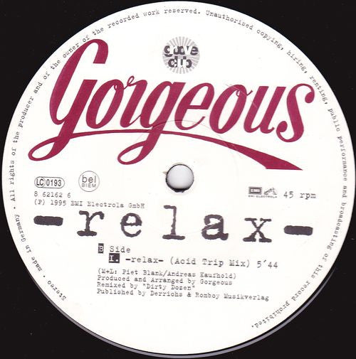 Gorgeous : Relax (12")