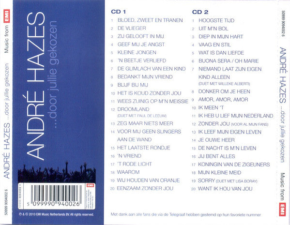 André Hazes : ...Door Jullie Gekozen (2xCD, Comp)
