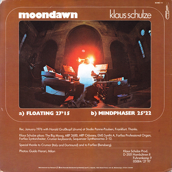 Klaus Schulze : Moondawn (LP, Album, RE)